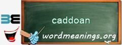 WordMeaning blackboard for caddoan